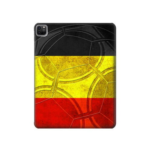 S2965 Belgique Football Football Etui Coque Housse pour iPad Pro 12.9 (2022,2021,2020,2018, 3rd, 4th, 5th, 6th)