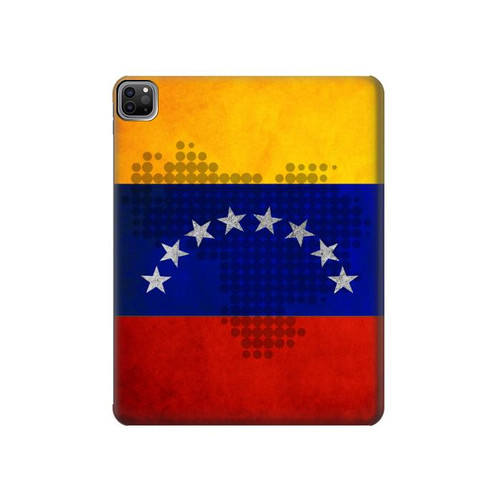 S2974 Venezuela Football Football Etui Coque Housse pour iPad Pro 12.9 (2022,2021,2020,2018, 3rd, 4th, 5th, 6th)