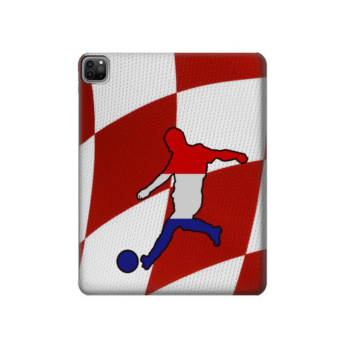S2993 Croatie Football Football Etui Coque Housse pour iPad Pro 12.9 (2022,2021,2020,2018, 3rd, 4th, 5th, 6th)
