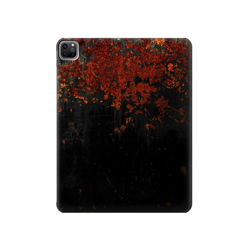 S3071 Texture graphique Rusted Métal Etui Coque Housse pour iPad Pro 12.9 (2022, 2021, 2020, 2018), Air 13 (2024)