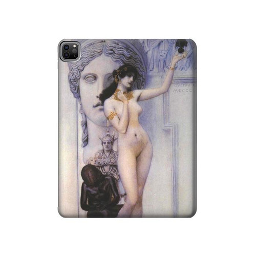 S3353 Gustav Klimt Allégorie de la sculpture Etui Coque Housse pour iPad Pro 12.9 (2022,2021,2020,2018, 3rd, 4th, 5th, 6th)