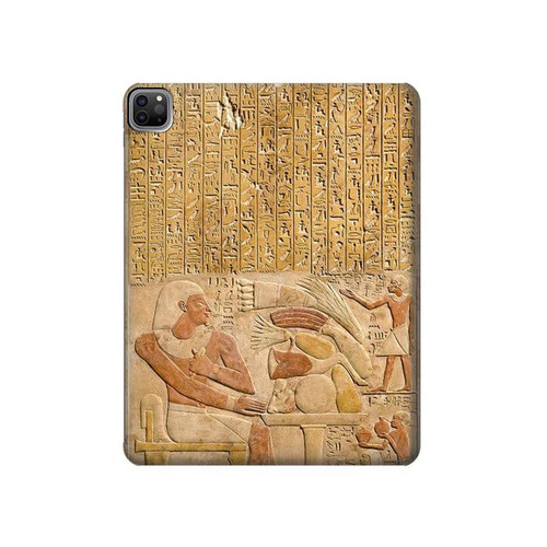 S3398 Egypte Stela Montouhotep Etui Coque Housse pour iPad Pro 12.9 (2022,2021,2020,2018, 3rd, 4th, 5th, 6th)