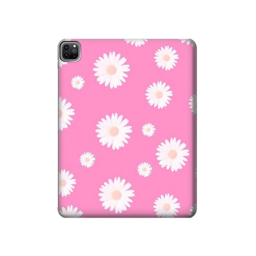 S3500 Motif floral rose Etui Coque Housse pour iPad Pro 12.9 (2022,2021,2020,2018, 3rd, 4th, 5th, 6th)