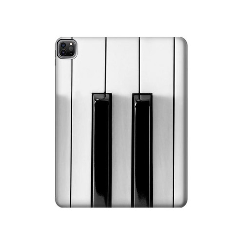 S3524 Clavier de piano Etui Coque Housse pour iPad Pro 12.9 (2022,2021,2020,2018, 3rd, 4th, 5th, 6th)
