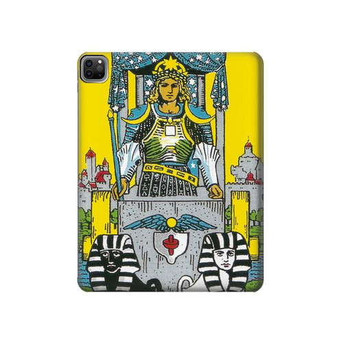 S3739 Carte de tarot le char Etui Coque Housse pour iPad Pro 12.9 (2022,2021,2020,2018, 3rd, 4th, 5th, 6th)