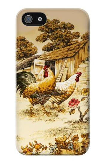 S2181 French Country Chicken Etui Coque Housse pour iPhone 5 5S SE