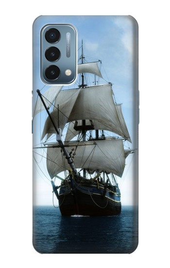 S1096 Bateau à voile dans un océan Etui Coque Housse pour OnePlus Nord N200 5G