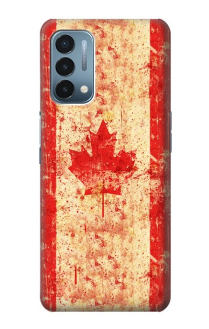 S1603 Drapeau du Canada Vieux Millésime Etui Coque Housse pour OnePlus Nord N200 5G