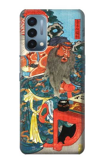 S1826 Utagawa Kuniyoshi Guan Yu Etui Coque Housse pour OnePlus Nord N200 5G