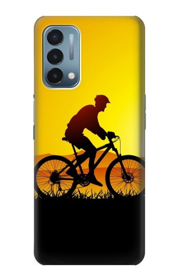 S2385 Vélo Vélo Coucher de soleil Etui Coque Housse pour OnePlus Nord N200 5G