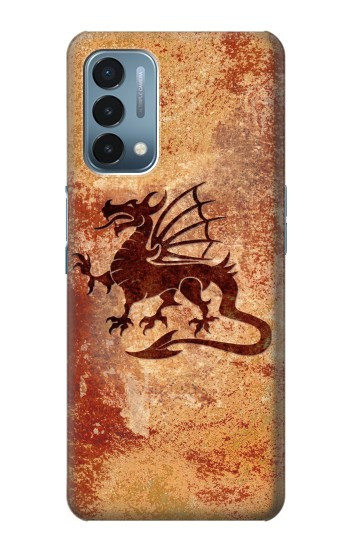S2485 Dragon métal Texture imprimé graphique Etui Coque Housse pour OnePlus Nord N200 5G