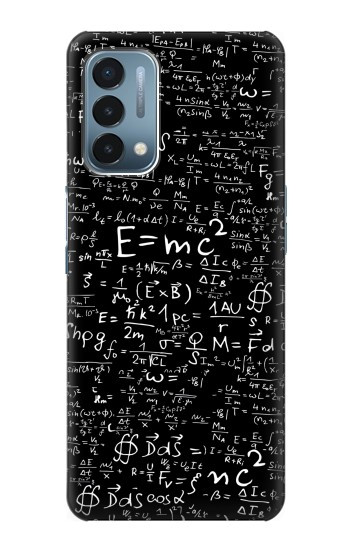 S2574 Mathématiques Physique Noirboard équation Etui Coque Housse pour OnePlus Nord N200 5G