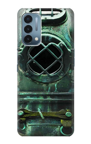 S2632 Antique Mer Profonde Millésime Casque de plongée Etui Coque Housse pour OnePlus Nord N200 5G