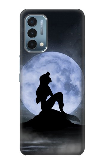 S2668 Silhouette sirène Lune Nuit Etui Coque Housse pour OnePlus Nord N200 5G