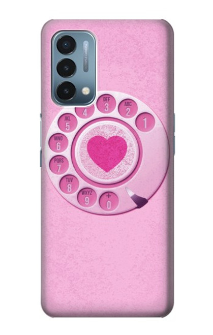 S2847 Rose Rétro téléphone Rotatif Etui Coque Housse pour OnePlus Nord N200 5G
