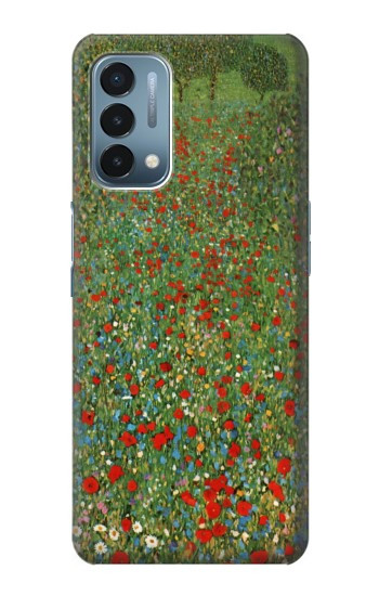 S2872 Gustav Klimt Champ de Coquelicots Etui Coque Housse pour OnePlus Nord N200 5G