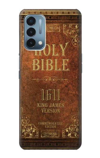 S2890 Holy Bible King James Version 1611 Etui Coque Housse pour OnePlus Nord N200 5G