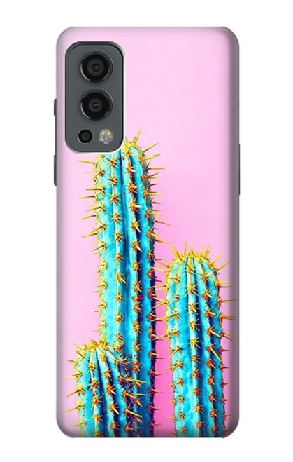 S3673 Cactus Etui Coque Housse pour OnePlus Nord 2 5G