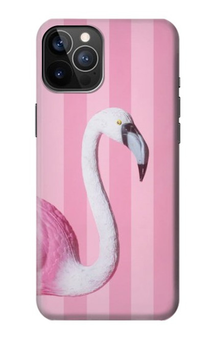 S3805 Flamant Rose Pastel Etui Coque Housse pour iPhone 12, iPhone 12 Pro