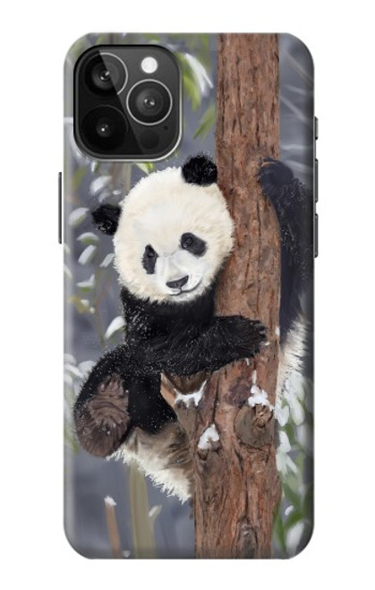 S3793 Peinture de neige mignon bébé panda Etui Coque Housse pour iPhone 12 Pro Max