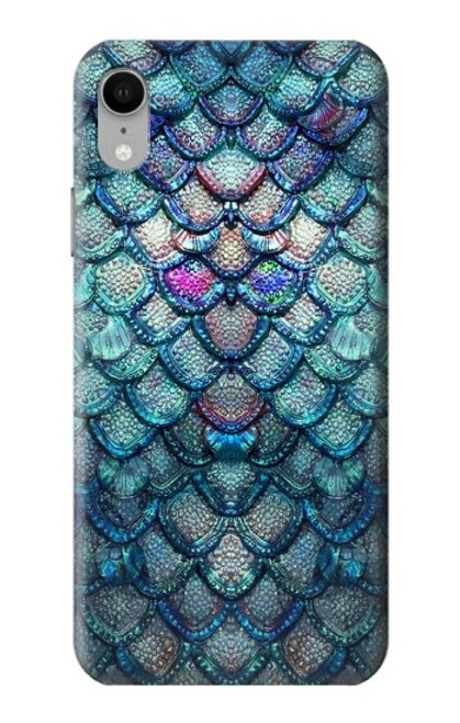 S3809 Écaille de poisson sirène Etui Coque Housse pour iPhone XR