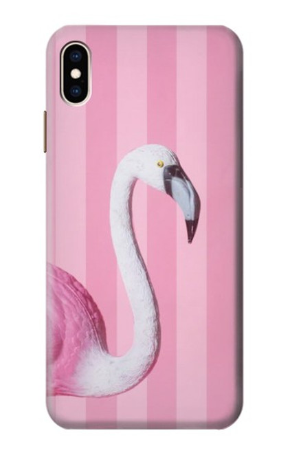 S3805 Flamant Rose Pastel Etui Coque Housse pour iPhone XS Max