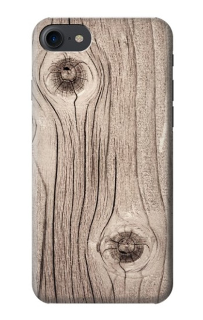 S3822 Graphique de la texture du bois imprimé Etui Coque Housse pour iPhone 7, iPhone 8, iPhone SE (2020) (2022)