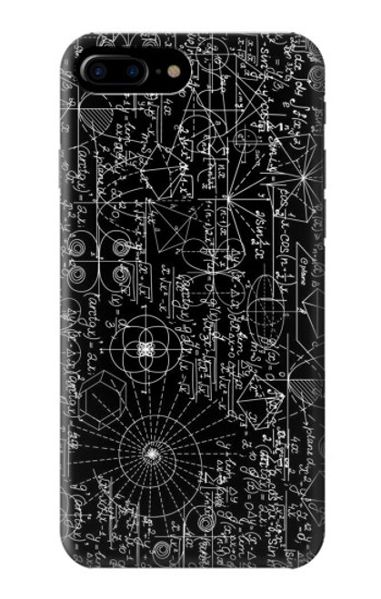 S3808 Tableau noir de mathématiques Etui Coque Housse pour iPhone 7 Plus, iPhone 8 Plus