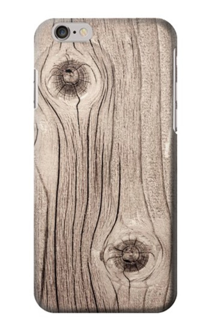 S3822 Graphique de la texture du bois imprimé Etui Coque Housse pour iPhone 6 6S