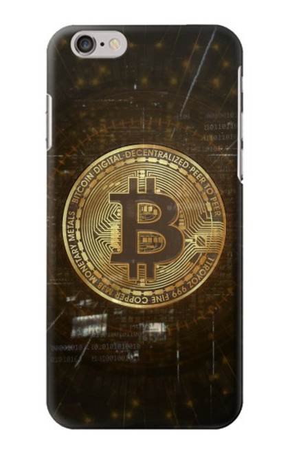 S3798 Crypto-monnaie Bitcoin Etui Coque Housse pour iPhone 6 Plus, iPhone 6s Plus