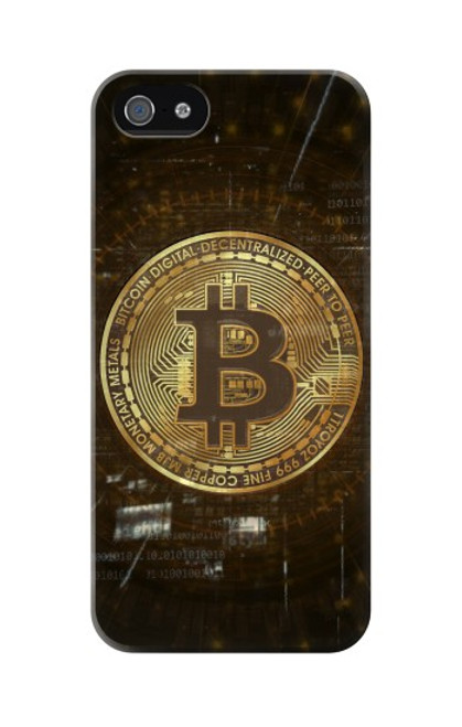 S3798 Crypto-monnaie Bitcoin Etui Coque Housse pour iPhone 5 5S SE