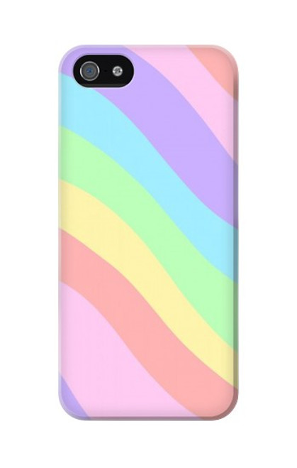 S3810 Vague d'été licorne pastel Etui Coque Housse pour iPhone 5 5S SE