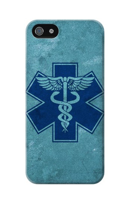 S3824 Symbole Médical Caducée Etui Coque Housse pour iPhone 5C