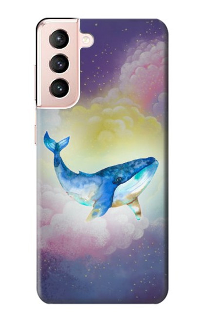 S3802 Rêve Baleine Pastel Fantaisie Etui Coque Housse pour Samsung Galaxy S21 5G