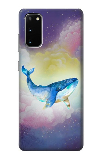 S3802 Rêve Baleine Pastel Fantaisie Etui Coque Housse pour Samsung Galaxy S20