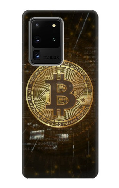 S3798 Crypto-monnaie Bitcoin Etui Coque Housse pour Samsung Galaxy S20 Ultra