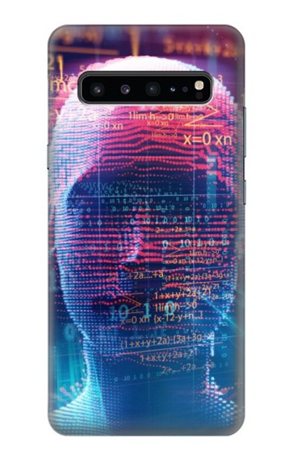 S3800 Visage humain numérique Etui Coque Housse pour Samsung Galaxy S10 5G