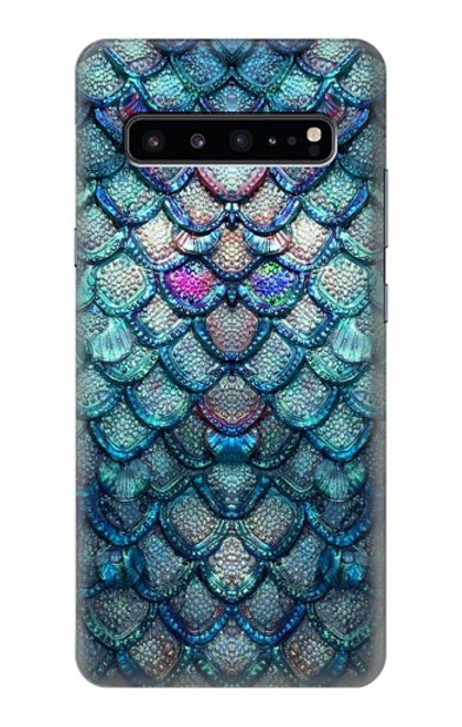 S3809 Écaille de poisson sirène Etui Coque Housse pour Samsung Galaxy S10 5G