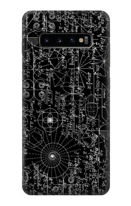 S3808 Tableau noir de mathématiques Etui Coque Housse pour Samsung Galaxy S10 Plus