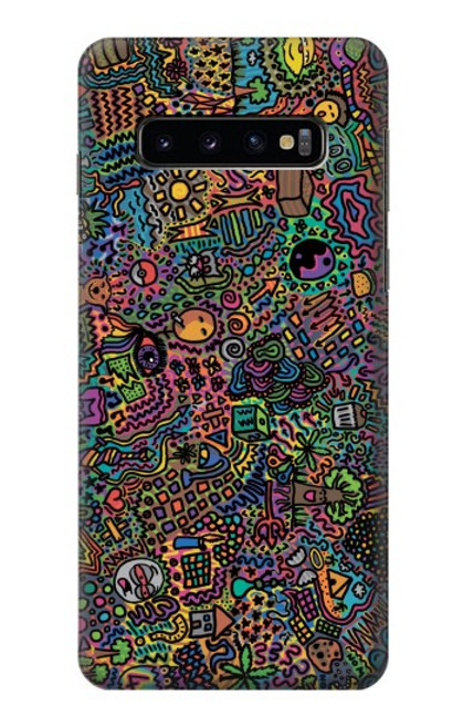 S3815 Art psychédélique Etui Coque Housse pour Samsung Galaxy S10