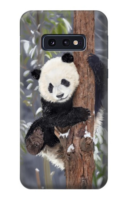 S3793 Peinture de neige mignon bébé panda Etui Coque Housse pour Samsung Galaxy S10e