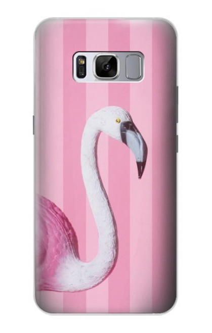 S3805 Flamant Rose Pastel Etui Coque Housse pour Samsung Galaxy S8 Plus