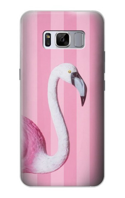 S3805 Flamant Rose Pastel Etui Coque Housse pour Samsung Galaxy S8