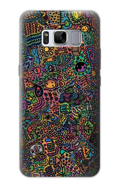 S3815 Art psychédélique Etui Coque Housse pour Samsung Galaxy S8