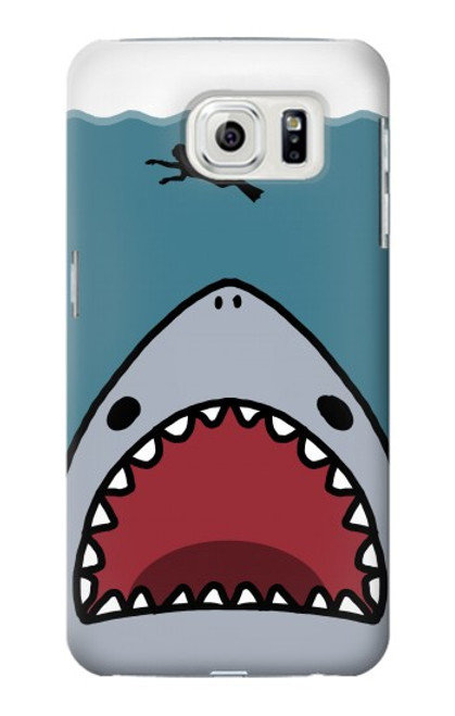 S3825 Plongée en mer de requin de dessin animé Etui Coque Housse pour Samsung Galaxy S7 Edge