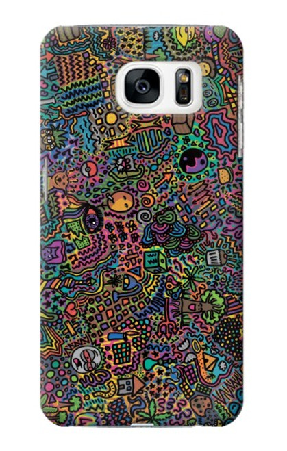S3815 Art psychédélique Etui Coque Housse pour Samsung Galaxy S7