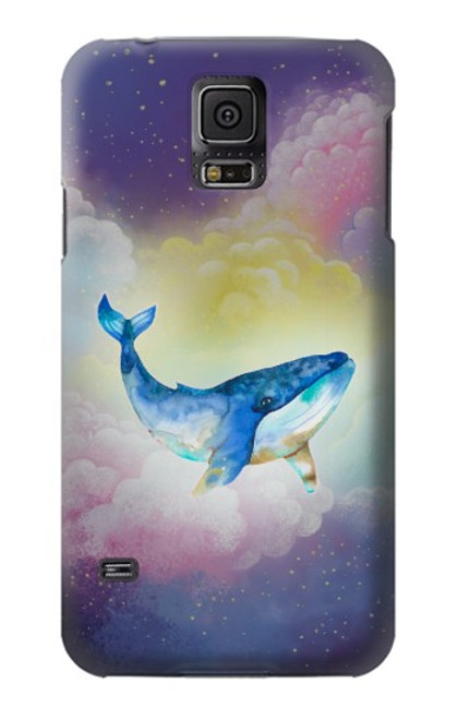 S3802 Rêve Baleine Pastel Fantaisie Etui Coque Housse pour Samsung Galaxy S5