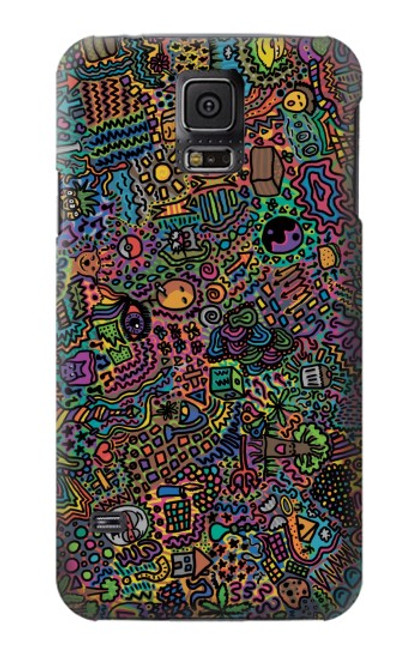 S3815 Art psychédélique Etui Coque Housse pour Samsung Galaxy S5