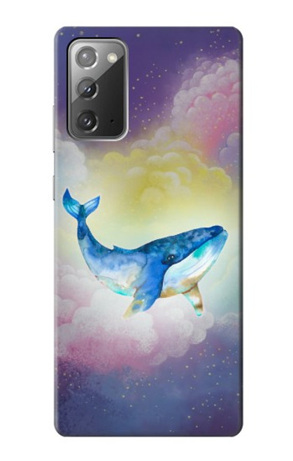 S3802 Rêve Baleine Pastel Fantaisie Etui Coque Housse pour Samsung Galaxy Note 20