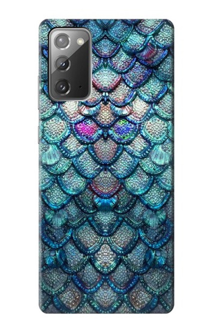 S3809 Écaille de poisson sirène Etui Coque Housse pour Samsung Galaxy Note 20